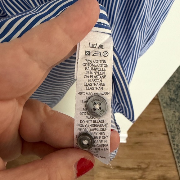 Paul Smith Navy and White Striped Shirt - Picture 4 of 5